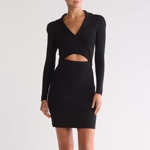 Reiss Freya Long Sleeve Cutout Dress